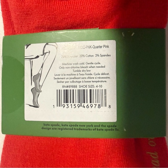Kate Spade 3pack Quarter Socks! NWT!! - Picture 3 of 5